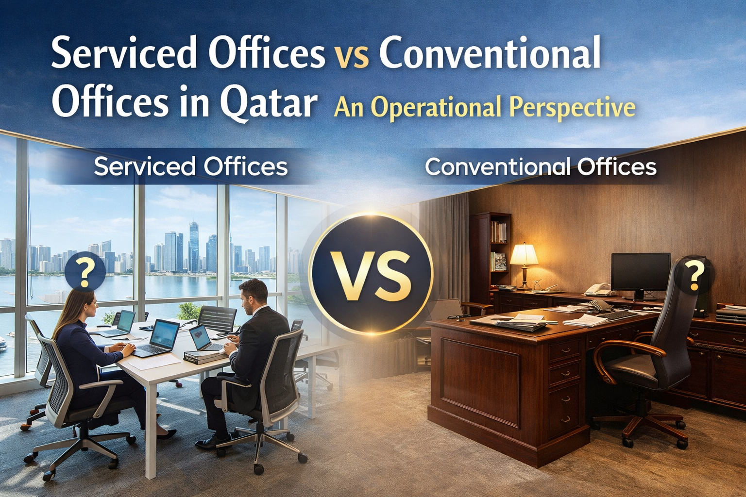 serviced offices vs Conventional